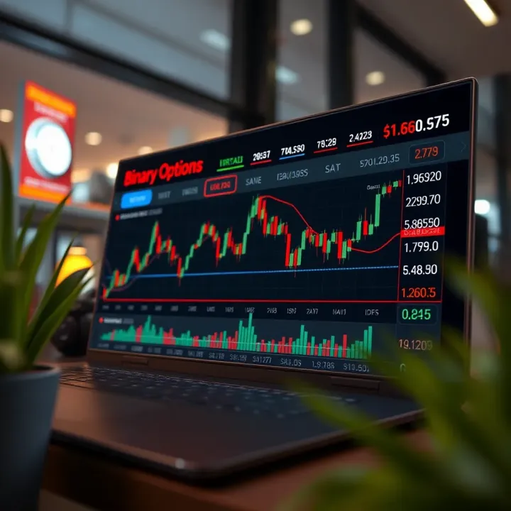 Advanced Strategies for Binary Options Traders Chart showing various advanced binary options trading strategies with market trend analysis
