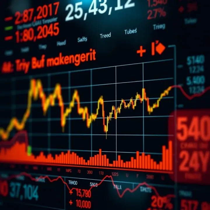 Market Response to Economic Data for Investment Insights Graph illustrating market reactions to economic data releases and their impact on investment decisions