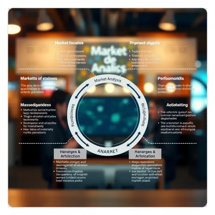 Diagram showing key methodologies and tools used in market analysis