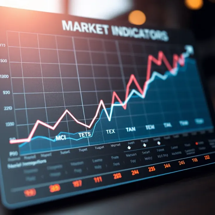 Market Responses to Economic Indicators with Investment Strategies Graph illustrating market reactions to economic indicators with strategic investment insights