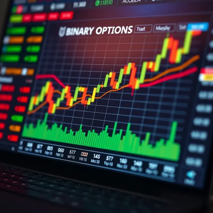 Chart showing key tactics to maximize profit opportunities in binary options market