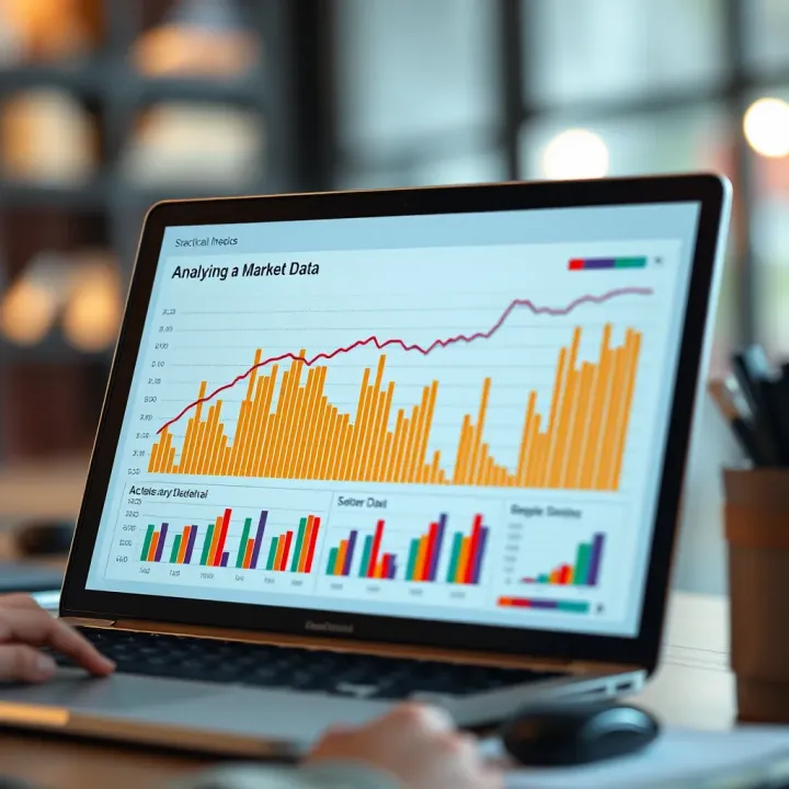 Chart displaying practical use of collected data in market study for academic projects
