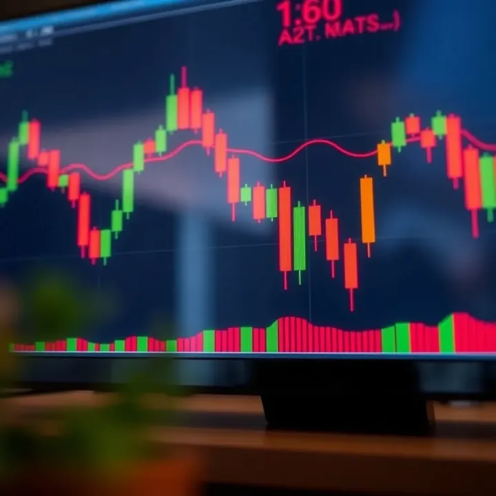 Chart displaying candlestick patterns used in Price Action trading strategies