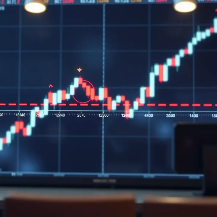 Trading setup illustrating support and resistance levels for making informed trading decisions