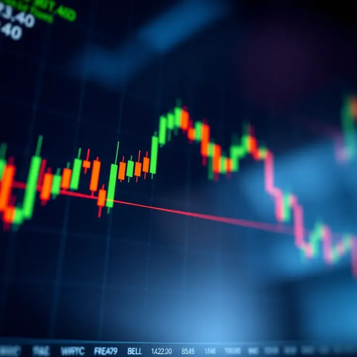 Chart displaying candlestick patterns used in price action trading