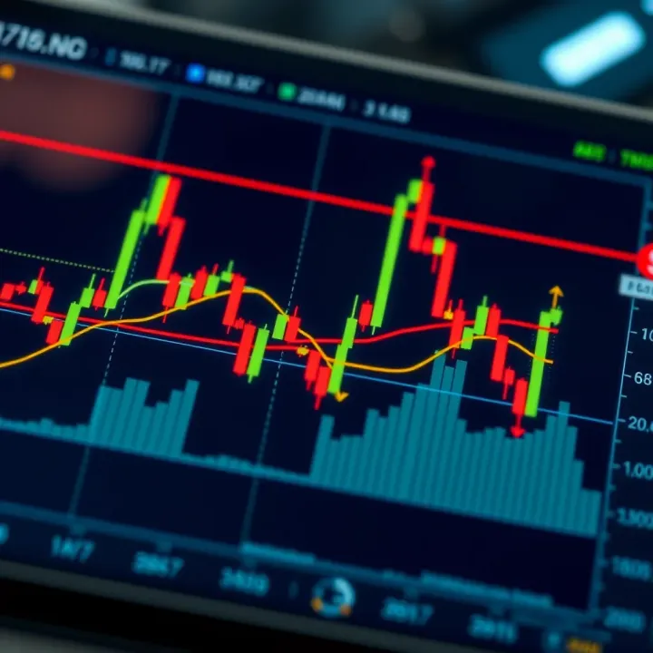 Chart displaying price movement patterns used in price action analysis