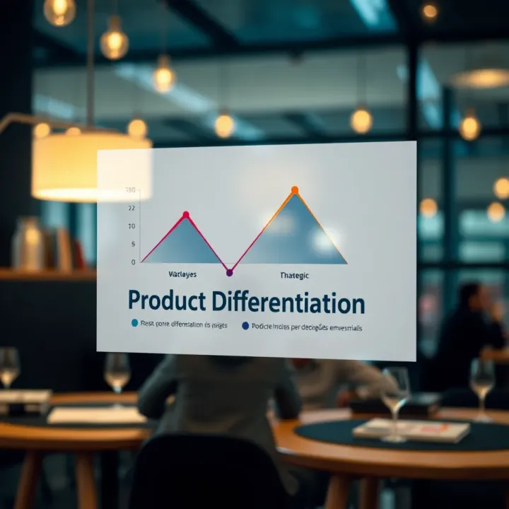 Product Differentiation and Positioning Strategy Diagram illustrating product differentiation and strategic positioning