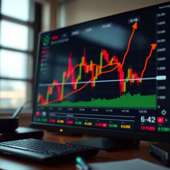 Chart illustrating risk management and strategy optimization for fast-paced binary options