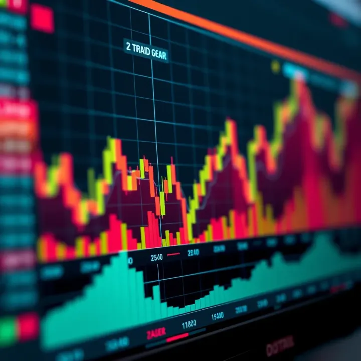 Graph illustrating risk management strategies and market trends in crypto day trading