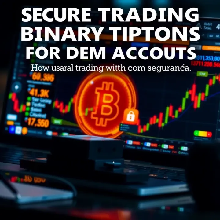 Conceptual graphic depicting secure trading with binary options, highlighting safe strategy development and fraud prevention