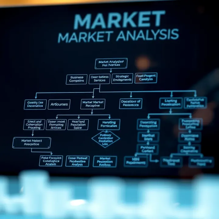 Flowchart showing strategic application of market analysis methods in diverse business contexts