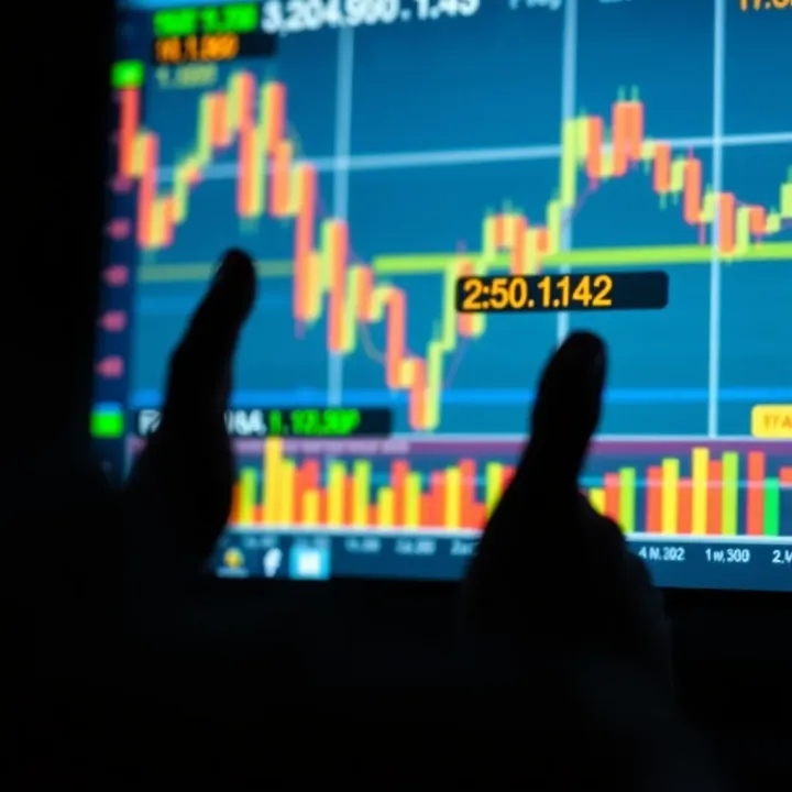 Graphical representation of financial risks and strategic approaches in trading