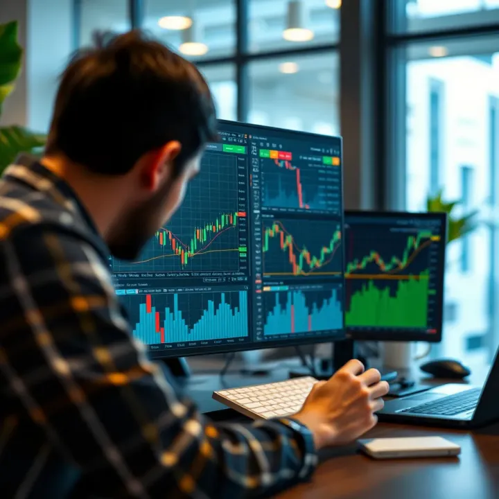 Comparison of multiple trading software features and tools highlighting user interface and functionality