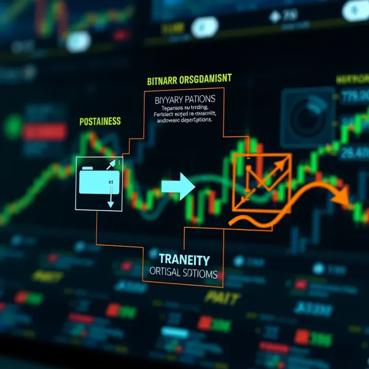 Diagram illustrating the mechanism of binary options trading in financial markets