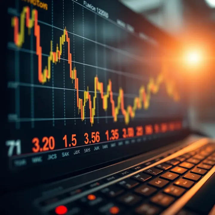 Graph showing major forex economic indicators and their impact on currency values